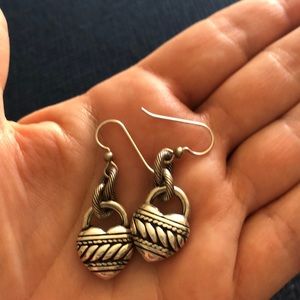 Brighton heart dangle earrings.